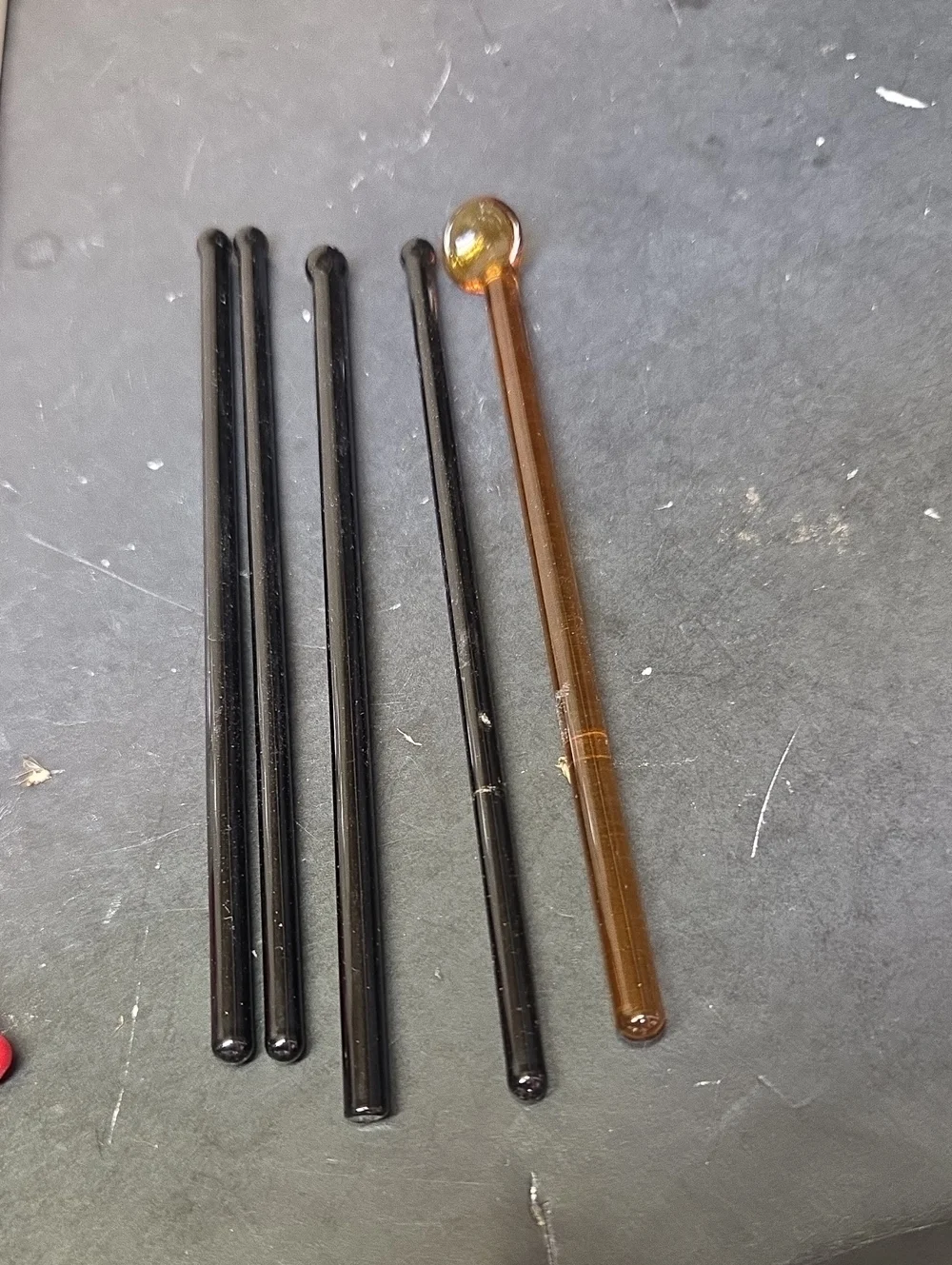 Vintage Swizzle Sticks Lot Of‎ 37 Plastic & A Few Glass